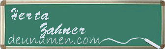 Herta Zahner Visitenkarte